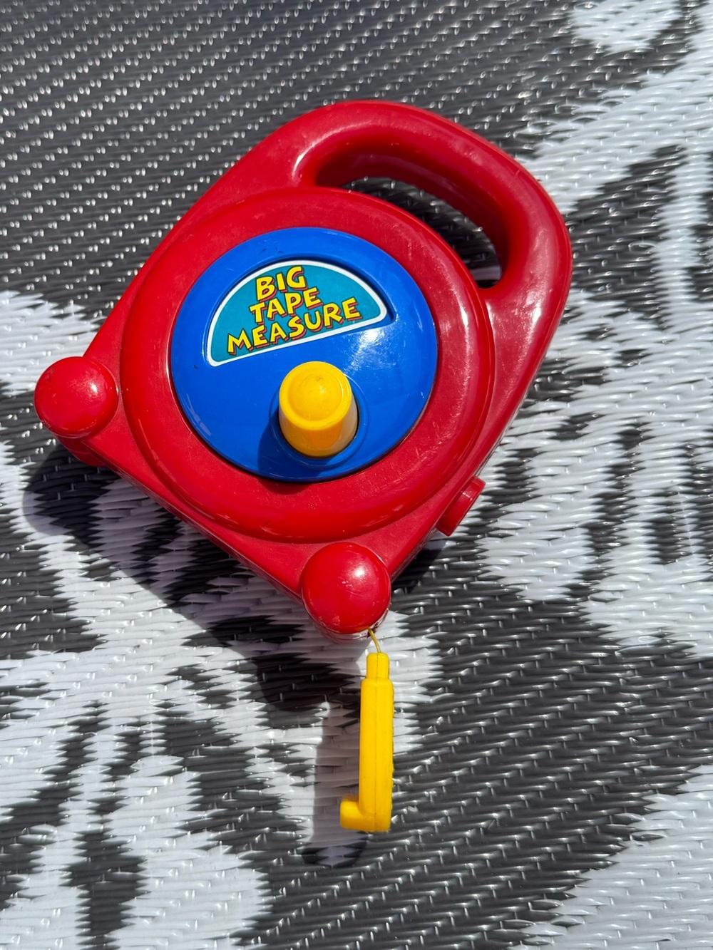 Lakeshore Big Tape Measure Kids Toy - Red and Blue